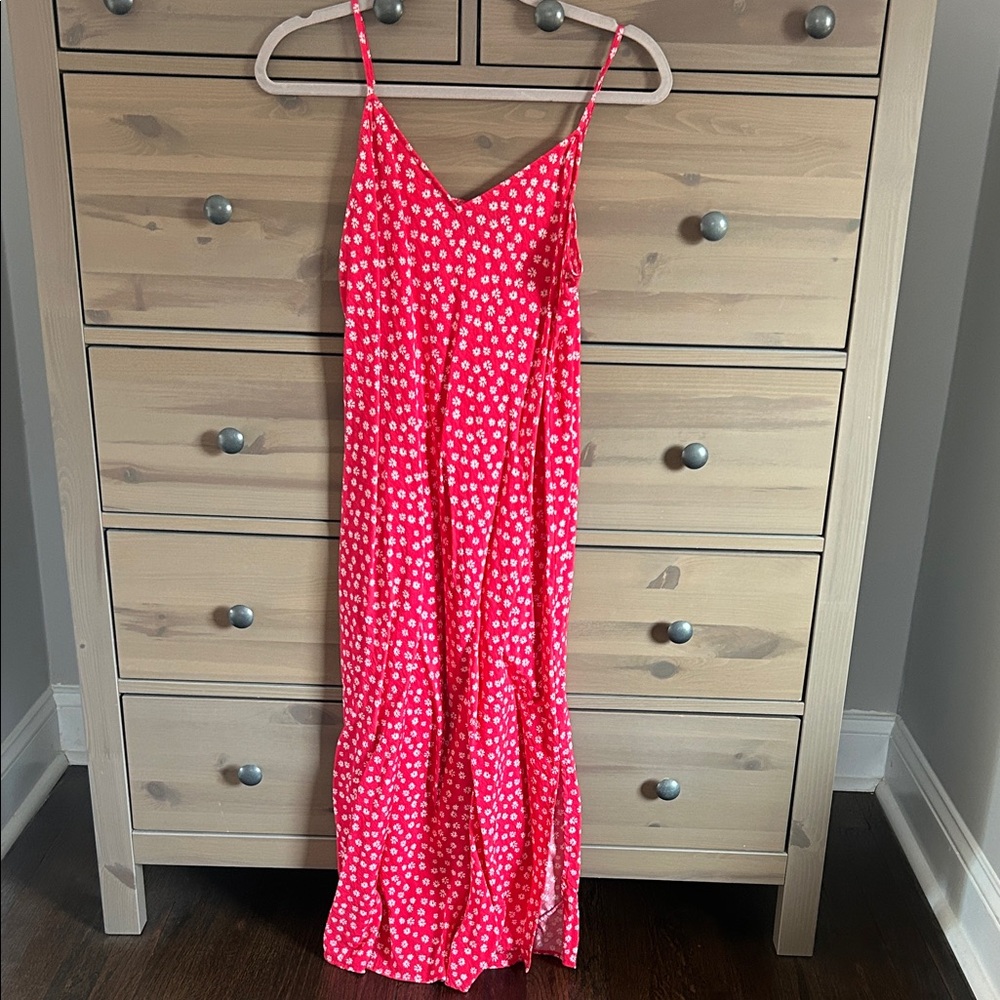 Gap Floral Pink Midi Dress